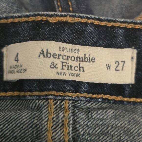 Ambercrombie & Fitch Whiskering Distressed Frayed Hem Shorts Women's 4 - 27 - Picture 4 of 5